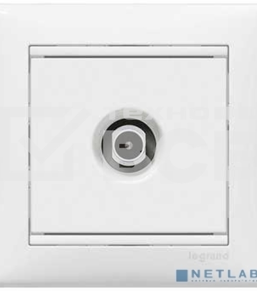 Телевизионная проходная розетка Legrand Valena 774431, белая, 14дБ