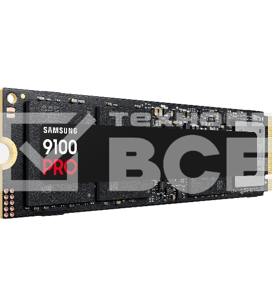 Твердотельный диск 4TB Samsung 9100 PRO, M.2, PCI-E 5.0 x4, TLC 3D NAND [R/W - 14800/13400 MB/s]