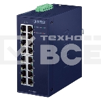 Коммутатор PLANET IGS-1600T IP30 Industrial 16-Port 10/100/1000T Gigabit Ethernet Switch (-40~75 degrees C, dual 12~48V DC/24V AC),UL certified, фото4