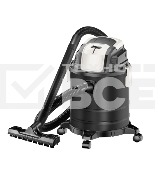 Пылесос строительный Kranz KR15, 1200Вт, 15л, 4м