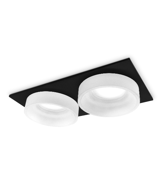 Светильник Ambrella light TN1319/2 SBK/FR черный песок/белый матовый GU5.3 182*92*45