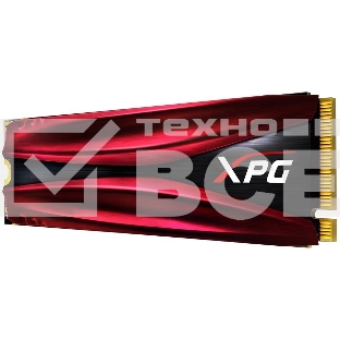 Накопитель SSD ADATA XPG GAMMIX S11 Pro, 256Gb, PCIe 3.0 x4, M.2 2280, NVMe, R/W 3500/1200, с радиатором