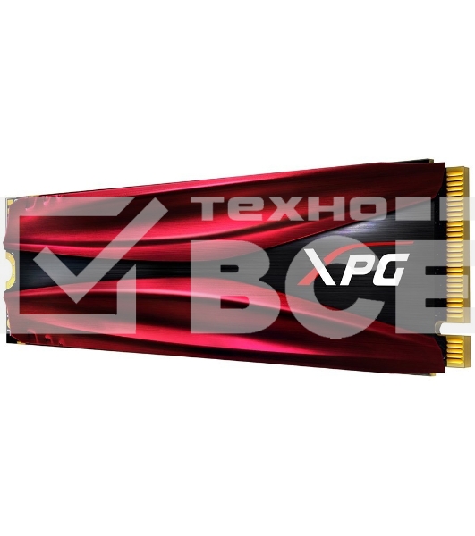 Накопитель SSD ADATA XPG GAMMIX S11 Pro, 256Gb, PCIe 3.0 x4, M.2 2280, NVMe, R/W 3500/1200, с радиатором