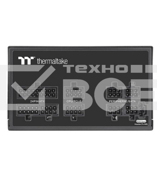 Блок питания Thermaltake ATX 650W Toughpower GF1 ARGB 80 PLUS gold (24+4+4pin) APFC 140mm fan color LED 9xSATA Cab Manag RTL