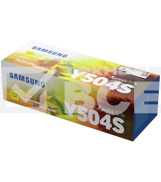 Картридж лазерный Samsung CLT-Y504S/ SU504A желтый для Samsung CLX-4195FN/4195FW, CLP-415N/415NW и Xpress C1810/C1860 (1800стр.)