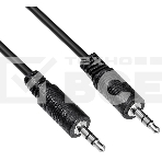 Кабель соединительный аудио-видео Buro BAAC002-2 Jack 3.5 (m)/Jack 3.5 (m) 2м. черный, фото2