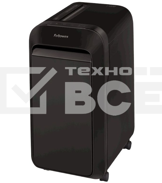 Шредер Fellowes PowerShred LX220 черный (секр.P-4)/перекрестный/20лист./30лтр./скрепки/скобы/пл.карты