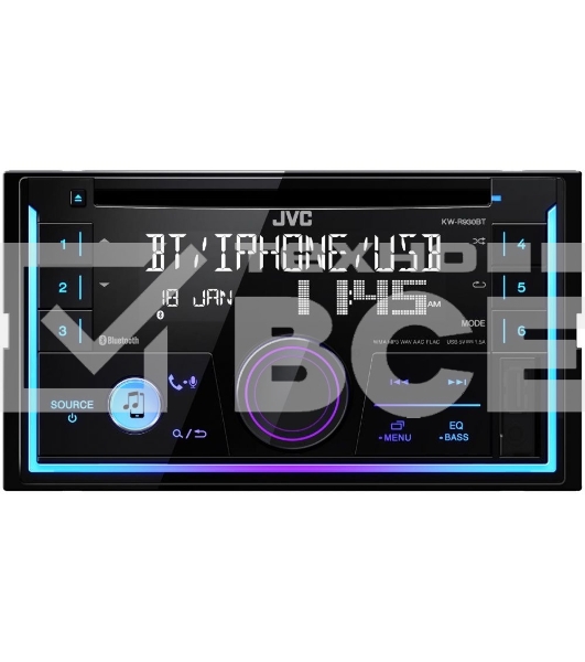 Автомагнитола JVC KW-R930BT 2DIN 4x50Вт