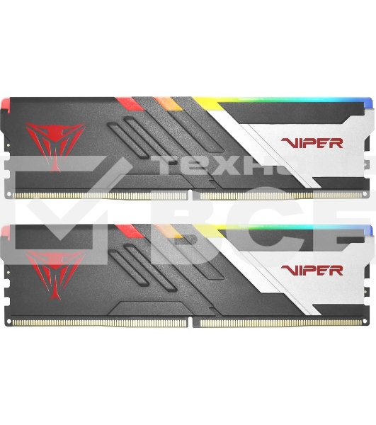 Оперативная память Patriot Viper Venom, DDR5, 32GB (2x16GB), 7200MHz, CL34, с радиаторами, RGB, черный