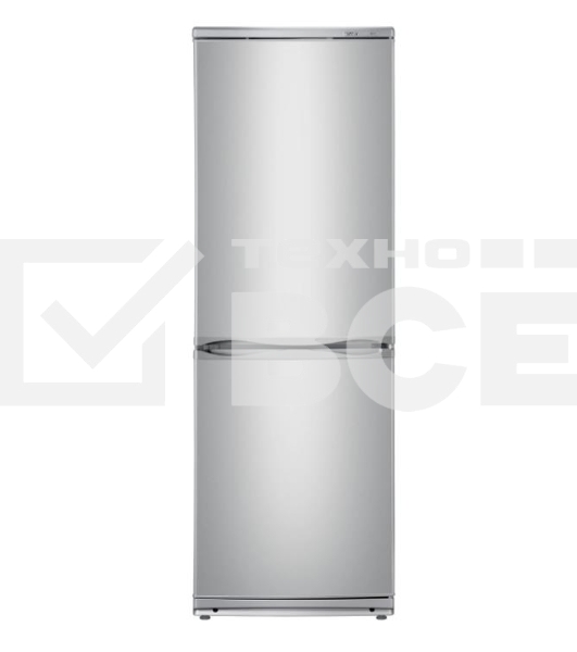 Холодильник Atlant XM-4012-080 серебристый двухкамерный 201/101л морозилка снизу