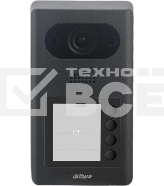Видеопанель Dahua DHI-VTO3211D-P4-S2 цветной сигнал CMOS цвет панели: черный
