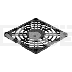 Решетка для вентилятора 70x70 ExeGate EG-070PSB (70x70 мм, пластиковая, квадратная, черная), фото2