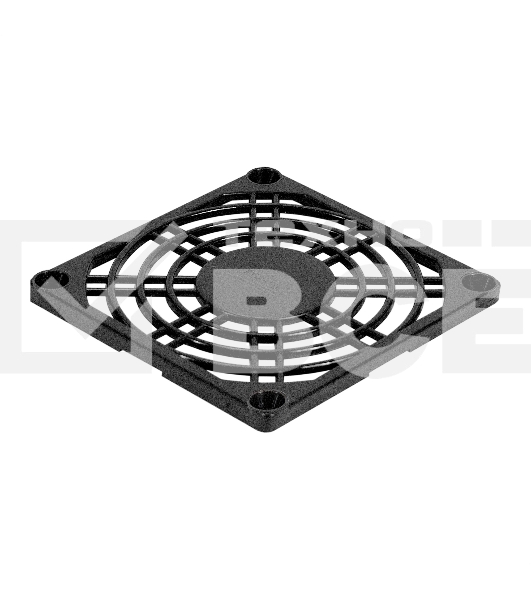 Решетка для вентилятора 70x70 ExeGate EG-070PSB (70x70 мм, пластиковая, квадратная, черная)