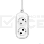 Сетевой удлинитель Buro BU-PSL2.3/W 3м (2 розетки) белый (пакет ПЭ), фото4