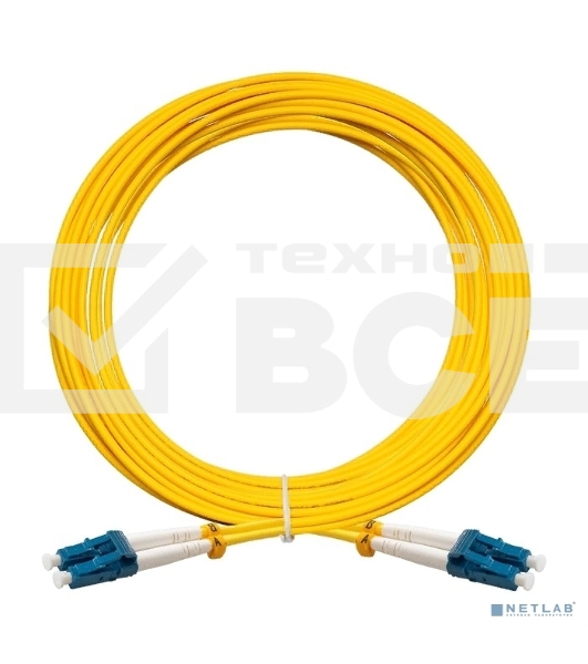 Патч-корд волоконно-оптический ExeGate FC-D-9-LC-LC-10M-LSZH (Шнур ВО SM 9/125 (OS2/G.652.D), LC/UPC-LC/UPC, Duplex, LSZH, 10м)