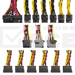 Блок питания ExeGate 750PPE, 750W, (ATX, APFC, SC, КПД 80% (80 PLUS), 12cm fan, 24pin, 2x(4+4)pin, 4xPCI-E, 6xSATA, 3xIDE, black, кабель 220V 1,8м с защитой от выдергивания), фото4