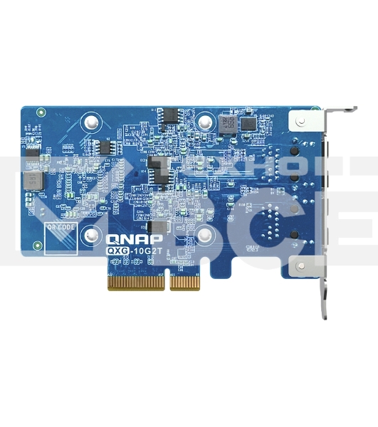 Сетевая карта/ QNAP QXG-10G2T Dual-port BASET 10GbE network expansion card; low-profile form factor; PCIe Gen3 x4