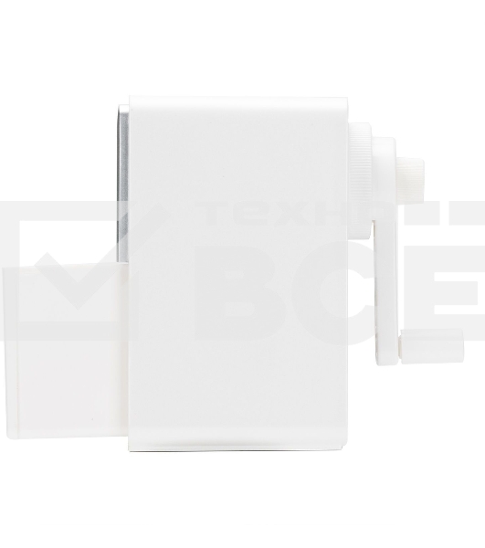 Точилка для карандашей механическая Deli 71160White 1 отверстие пластик белый