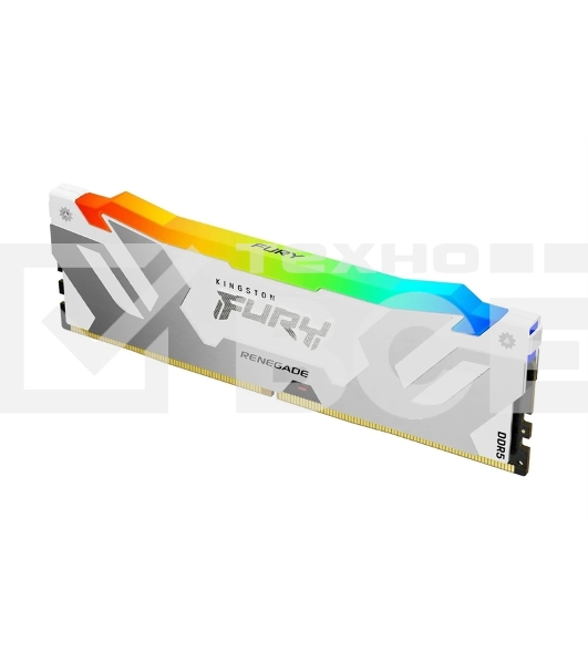 Оперативная память Kingston Fury Renegade, DDR5, 16GB (1x16 GB), 7200 MHz, CL38, DIMM, радиатор, RGB, белый
