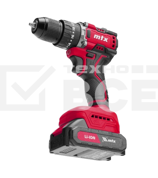 Дрель-шуруповерт аккумуляторная ударная бесщет. CIDS-BL-20, Li-Ion, 20 В MTX