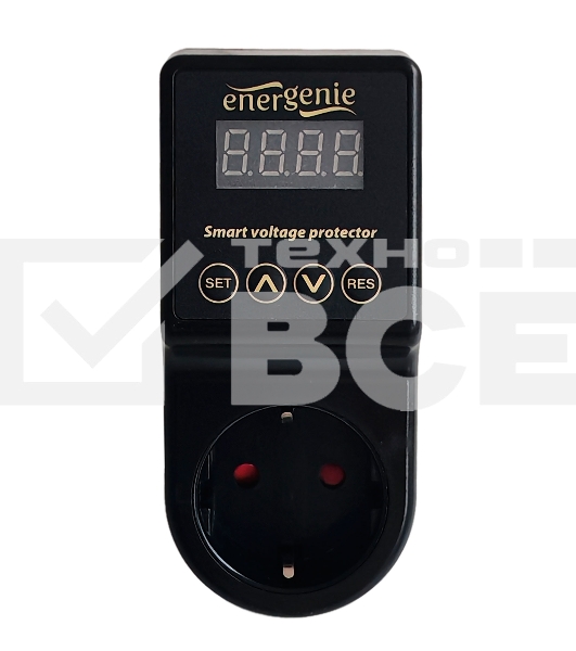 Реле напряжения c дисплеем Energenie EHB8-3, 15A, черное