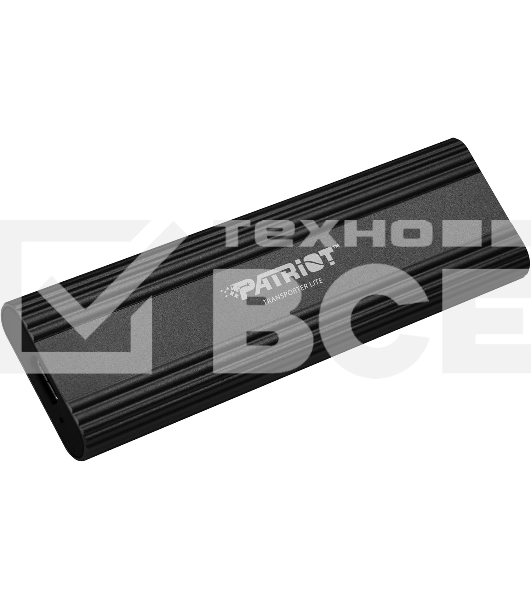 Внешний SSD Patriot Transporter Lite, 1TB, USB 3.2 Gen 2 Type-C, R/W 1000/1000, черный