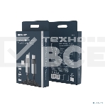 Кабель Rexant 2в1 Type-C, Type-C, Lightning 65Вт, 1м, в черной нейлоновой оплетке, фото3