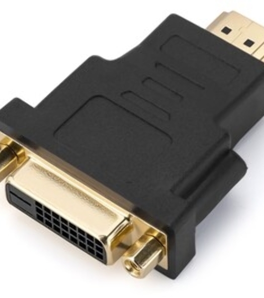 Переходник GoPower HDMI (m)-DVI-D (f) черный Premium Zip-Lock c подвесом (1/250)
