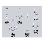 Светильник Ambrella light LH53132 GD/WH/GB золото/белый/серо-синий 8W 3000K D250*1635, фото6