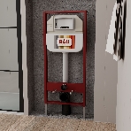 Комплект BAU 6 в 1: рамная инсталляция, унитаз подвесной безободковый Bau Dream 53, сиденье дюропласт микролифт, кнопка смыва BAU Soul, хром, фото16