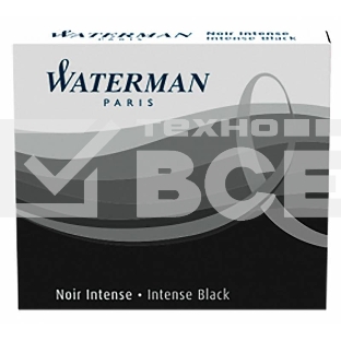 Картридж Waterman International 52011 (S0110940) черный чернила для ручек перьевых (6шт)