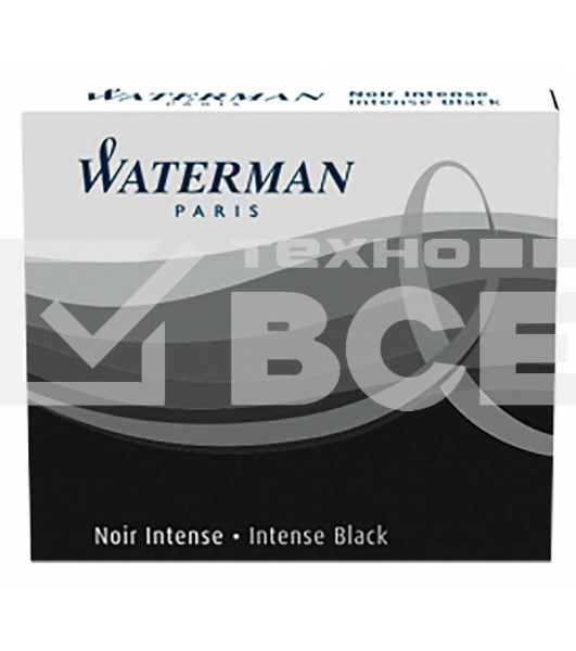 Картридж Waterman International 52011 (S0110940) черный чернила для ручек перьевых (6шт)