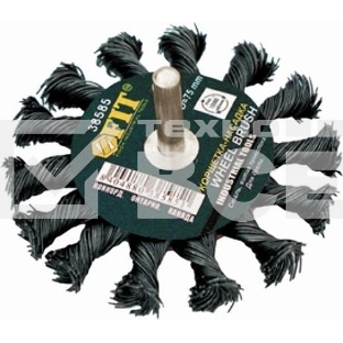 Кордщетка FIT 38585колесо 75мм витая
