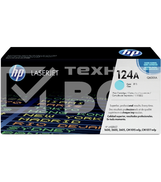 Картридж лазерный HP Q6001A голубой для Color LaserJet 2600 2000стр.