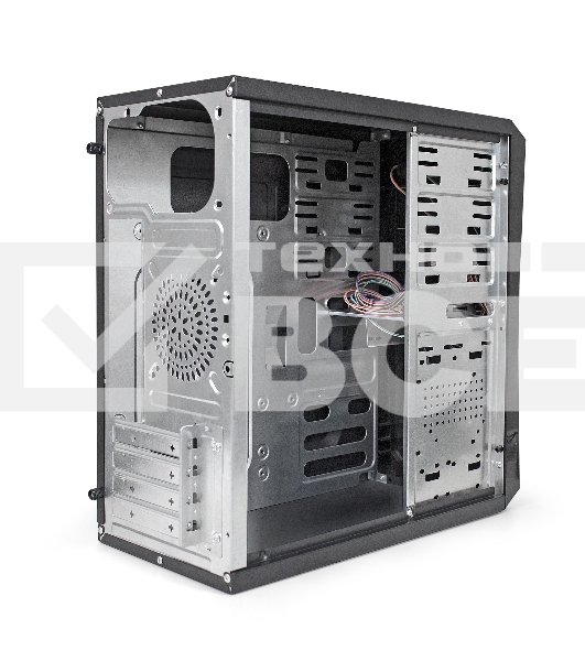 Компьютерный корпус Exegate EX284021RUS Minitower BA-201 Black, mATX, <AA500, 80mm>, 2*USB, Audio