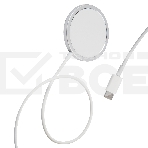 Беспроводное зар./устр. Redline Qi-13 1A для Apple кабель USB Type C белый (УТ000023447), фото 1