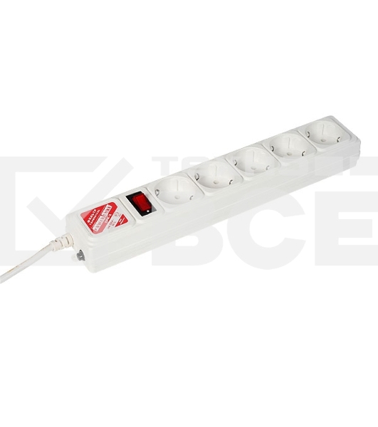 Сетевой фильтр Powercube SPG-B-6-WHITE 1.9м (5 розеток) белый (коробка)
