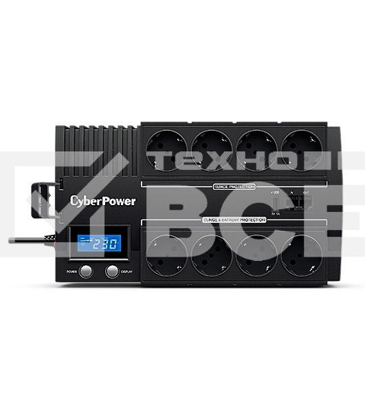 Источник бесперебойного питания CyberPower BR1200ELCD 1200VA/720W USB/RJ11/45 (4+4 EURO)