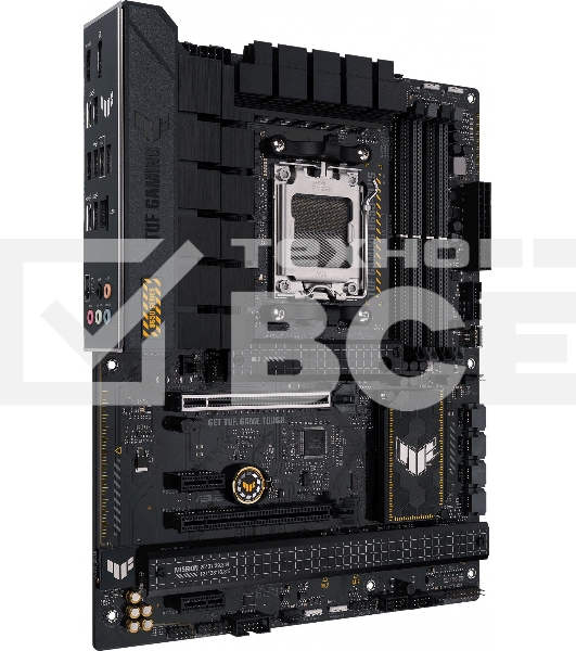 Материнская плата ASUS TUF GAMING B650-PLUS, AM5, AMD B650, 4xDDR5, 4xSATA, 3xM.2, 1xPCI-E 4.0 x16, 1xPCI-E 4.0 x4, 2xPCI-E x1, 1xHDMI, 1xDP, 1x 2.5Gb LAN, 2xUSB-A 3.2 Gen 2, 1xUSB-A 3.2 Gen 2x2, 1xUSB-C 3.2 Gen 2, 5x3.5 мм, 7.1, ATX