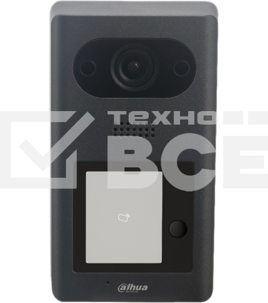 Видеопанель Dahua DHI-VTO3211D-P1-S2 цветной сигнал CMOS цвет панели: черный