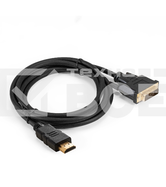 Кабель HDMI-DVI-D ExeGate EX-CC-HDMIM-DVI2M-2.0 (19M/(24+1)M, dual link, 2м, позолоченные контакты)
