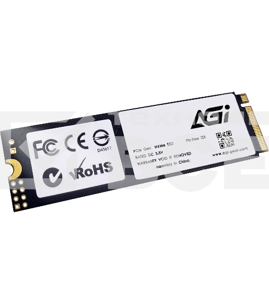 Накопитель SSD AGI AGI2T0G43AI818, 2Tb, PCIe 4.0 x4, M.2 2280, NVMe, R/W 5200/4700
