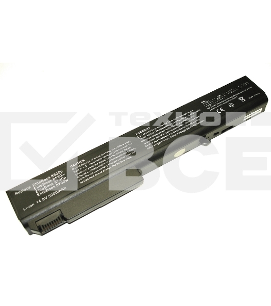 Аккумуляторная батарея для ноутбука HP Compaq 8530, Probook 654514.4V 52Wh OEM черный