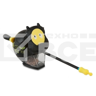 Точилка для карандашей механическая Kw-Trio 30RA Корова 1 отверстие 8мм пластик черный/желтый