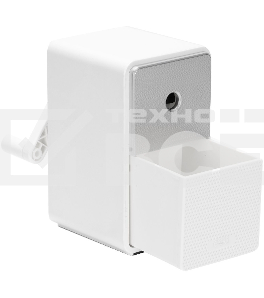 Точилка для карандашей механическая Deli 71160White 1 отверстие пластик белый
