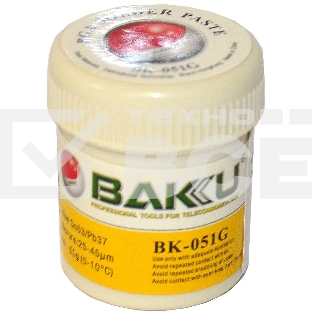 Паста паяльная BAKU BK-051G, 50 гр., банка