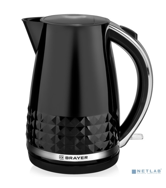 Электрический чайник BRAYER, 2200 Вт, 1,7 л, автооткл отсут.воды, термост.пласт, поворот.корп