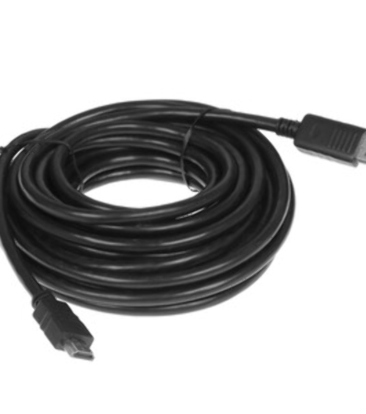 Кабель Cablexpert DisplayPort->HDMI, 7.5м, 20M/19M, черный, экран, пакет 