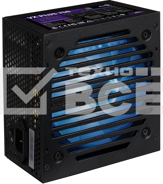 Блок питания Aerocool / Formula VX PLUS 750 RGB, 750Вт, 120мм, черный