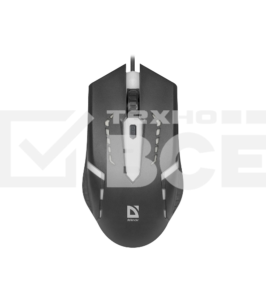 Мышь проводная Defender Hit MB-601 черный, 1200 dpi, USB, кнопки - 4
